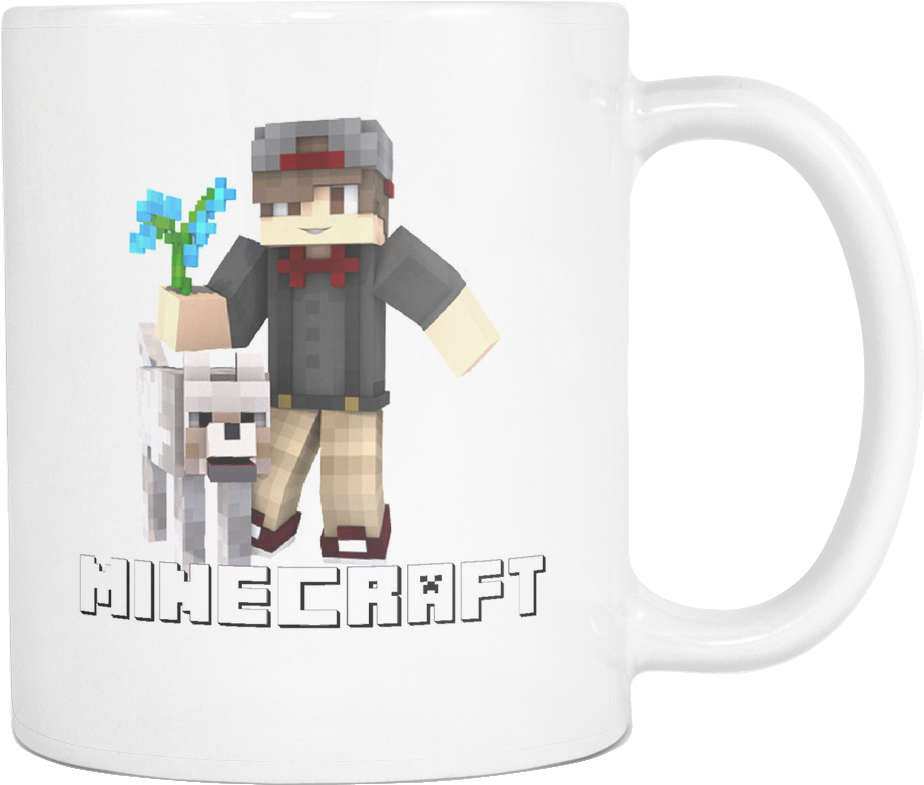 Minecraft Render For Salvatore With A Dog Mug - Video Game (1024x1024), Png Download