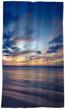 Beautiful Beach Scene With Sea And Sunset Sky Blackout - Mare E Cielo (400x400), Png Download