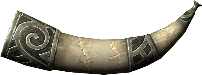 Torygg's War Horn - Nord War Horn (667x247), Png Download