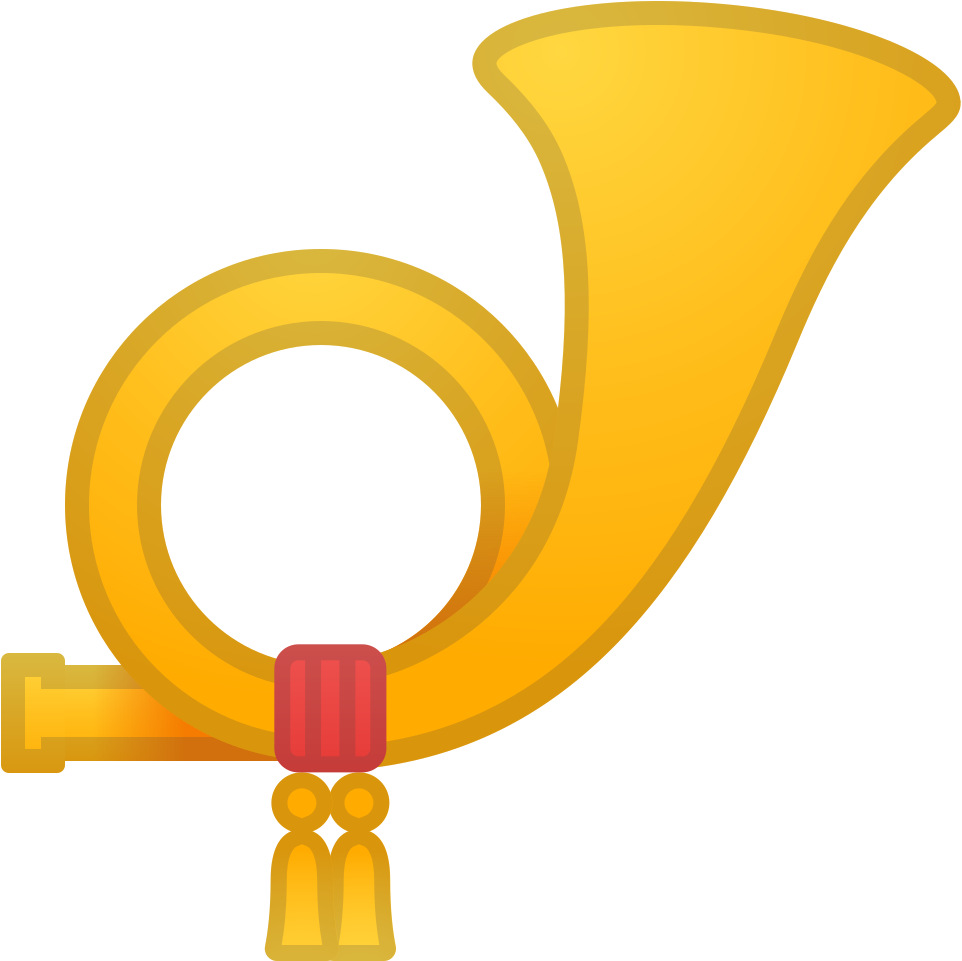 Download Svg Download Png - Horn Emoji (1024x1024), Png Download