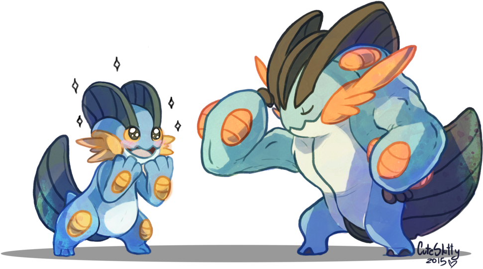 201 Mammal Cartoon Vertebrate Fictional Character - Swampert (1024x567), Png Download