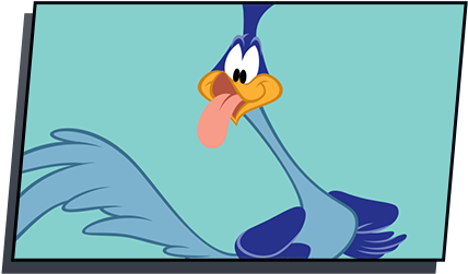 Road Runner Cartoons Png (429x280), Png Download