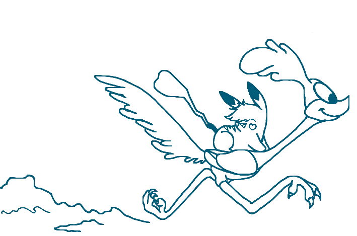 Riding The Road Runner - Roadrunner Cartoon Drawings (709x469), Png Download