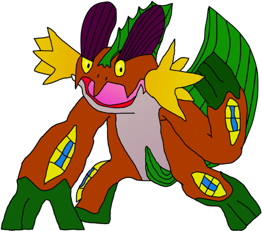 Shiny Mutated Swampert - Swampert (548x480), Png Download