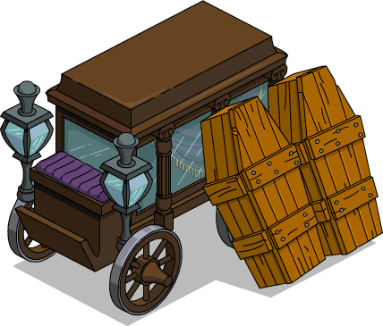 Mortician Carriage Menu - Illustration (428x365), Png Download