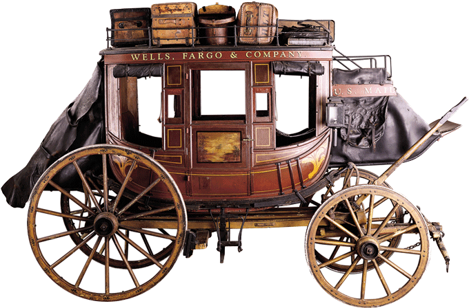 Wells Fargo Stagecoach - Stagecoach 1800s (700x460), Png Download