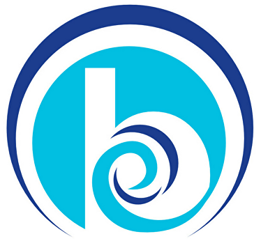 Business People Placing Hands In Circle Blue Wave Ri - Blue Wave Ri (374x356), Png Download