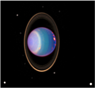 Bright Clouds On Uranus - Uranus Planet (640x360), Png Download