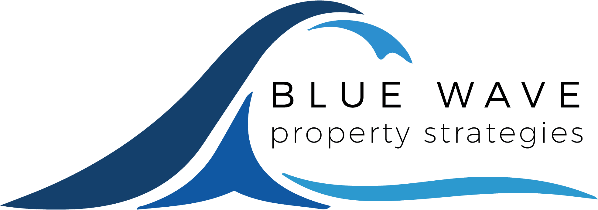 Blue Wave Property Strategies (2000x748), Png Download