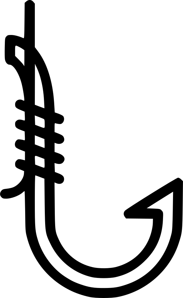 Fish Hook - - Fish Hook (604x980), Png Download
