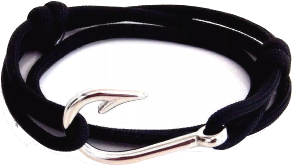 Fish Hook Bracelet - Fish Hook Bracelet Man (600x559), Png Download