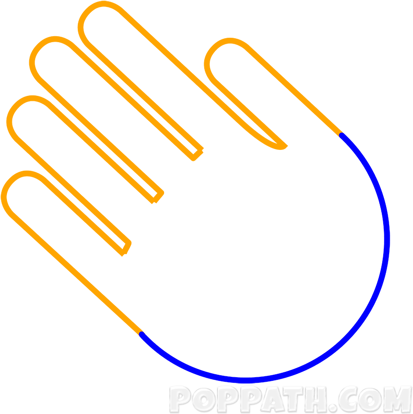 Now Draw Digits Of Hands Such That Endings Join The - Clap Emoji Png (1000x1000), Png Download