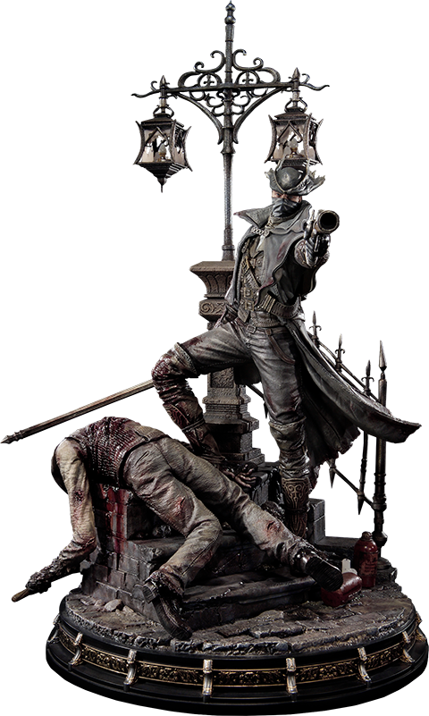 28" Bloodborne - Bloodborne Old Hunters Statue (480x801), Png Download