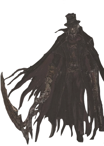 Banner Transparent Bloodborne Drawing Hunter's Dream - Statue (400x559), Png Download