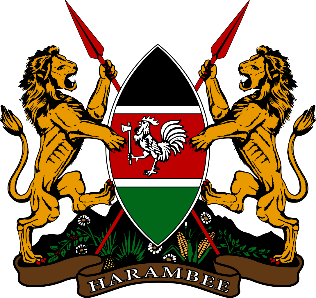 Coat Of Arms Of Kenya - Coart Of Arms Kenya (1087x1024), Png Download