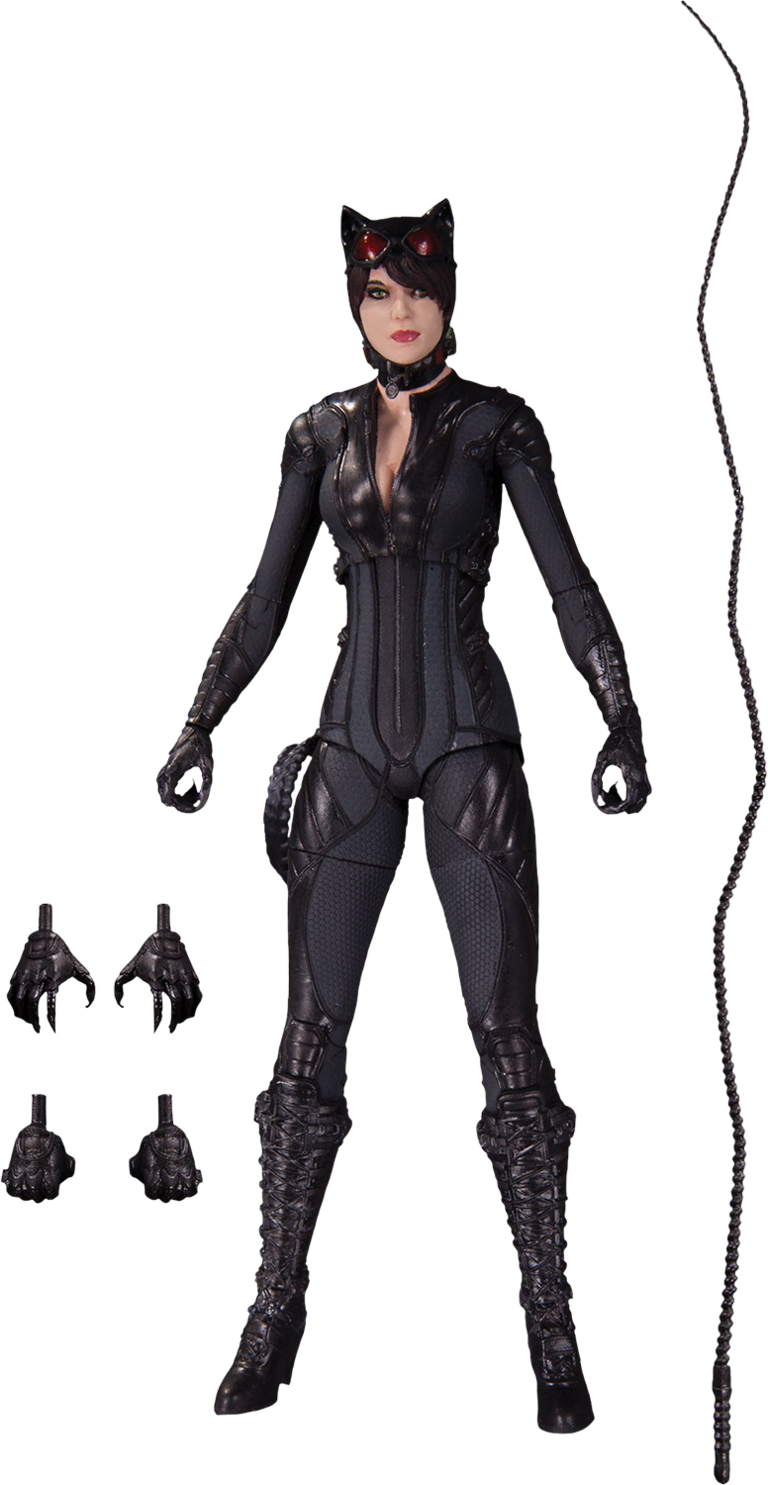 Arkham Knight - Batman Arkham Knight Catwoman Figure (768x1485), Png Download