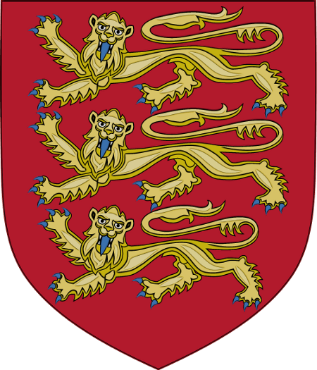 King Richard I Coat Of Arms - Royal Arms Of England (450x525), Png Download