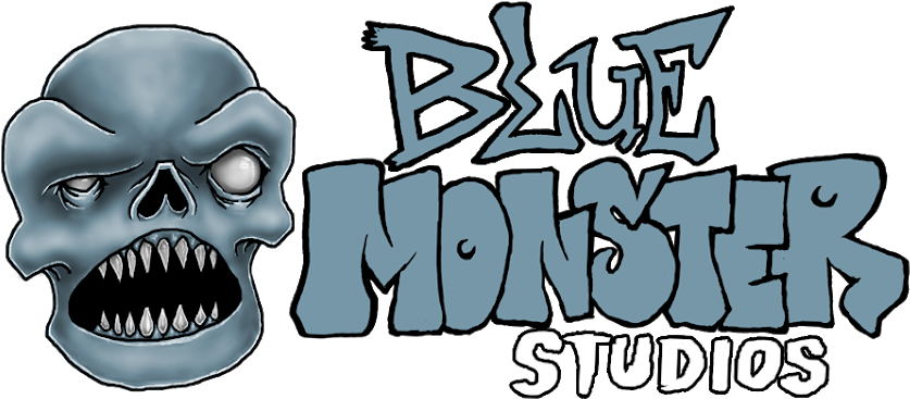 Blue Monster Studios - Skull (940x376), Png Download