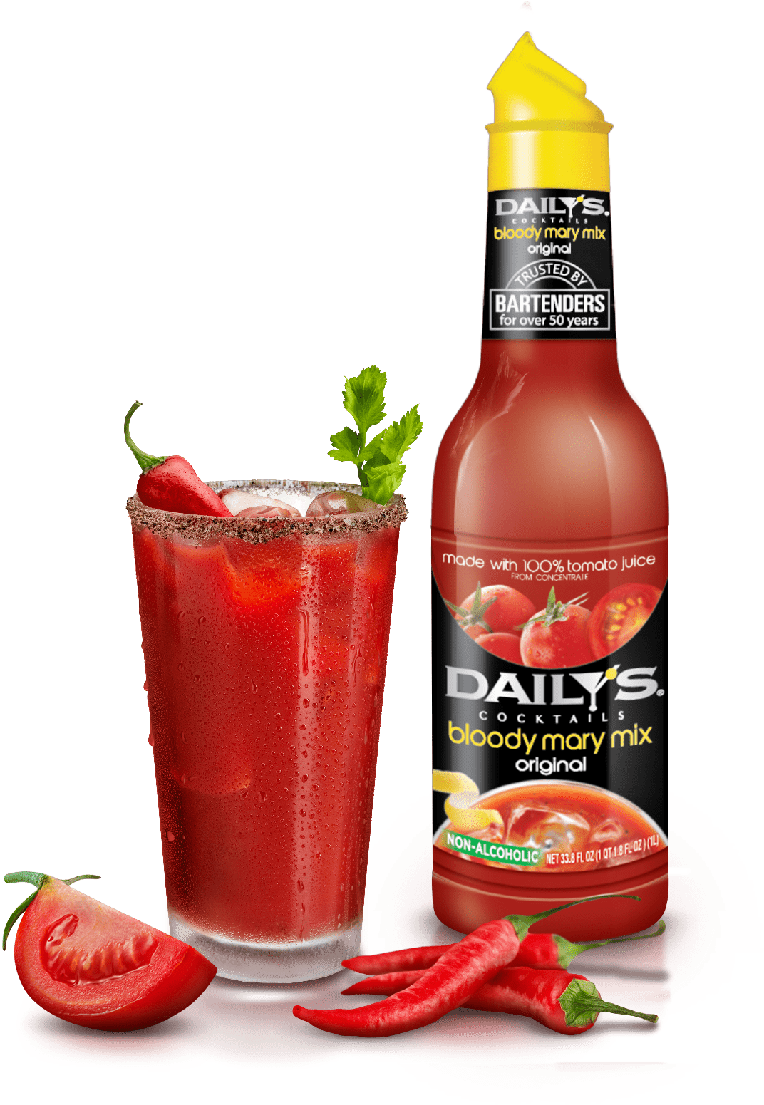 Original Bloody Mary Mix - Bloody Mary Mix Non Alcoholic (1632x1600), Png Download