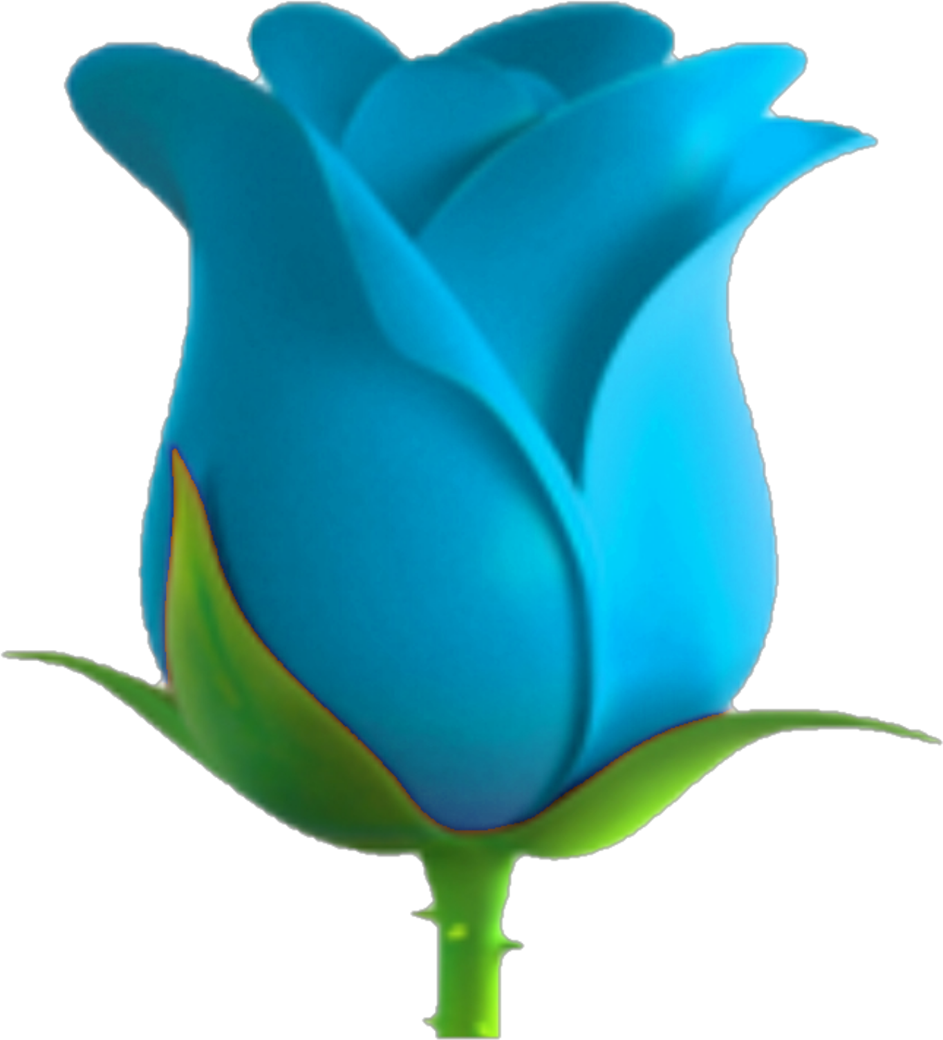 Emojisticker Blueemoji Blue Flower Bluerose - Grady Garden Prod Melvv & Cuco (1024x1024), Png Download