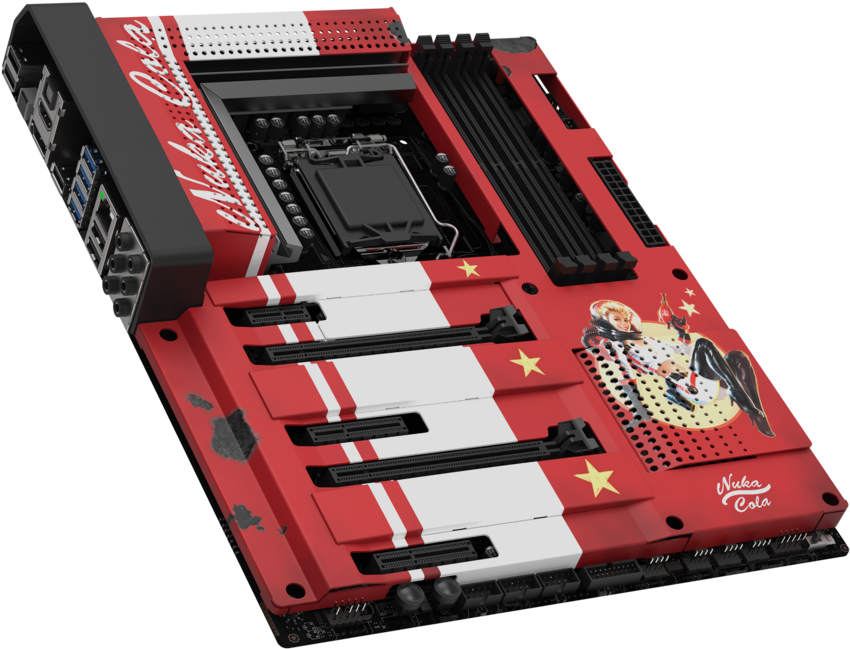 Nzxt H700 Mid Tower Case Nuka Cola (900x900), Png Download