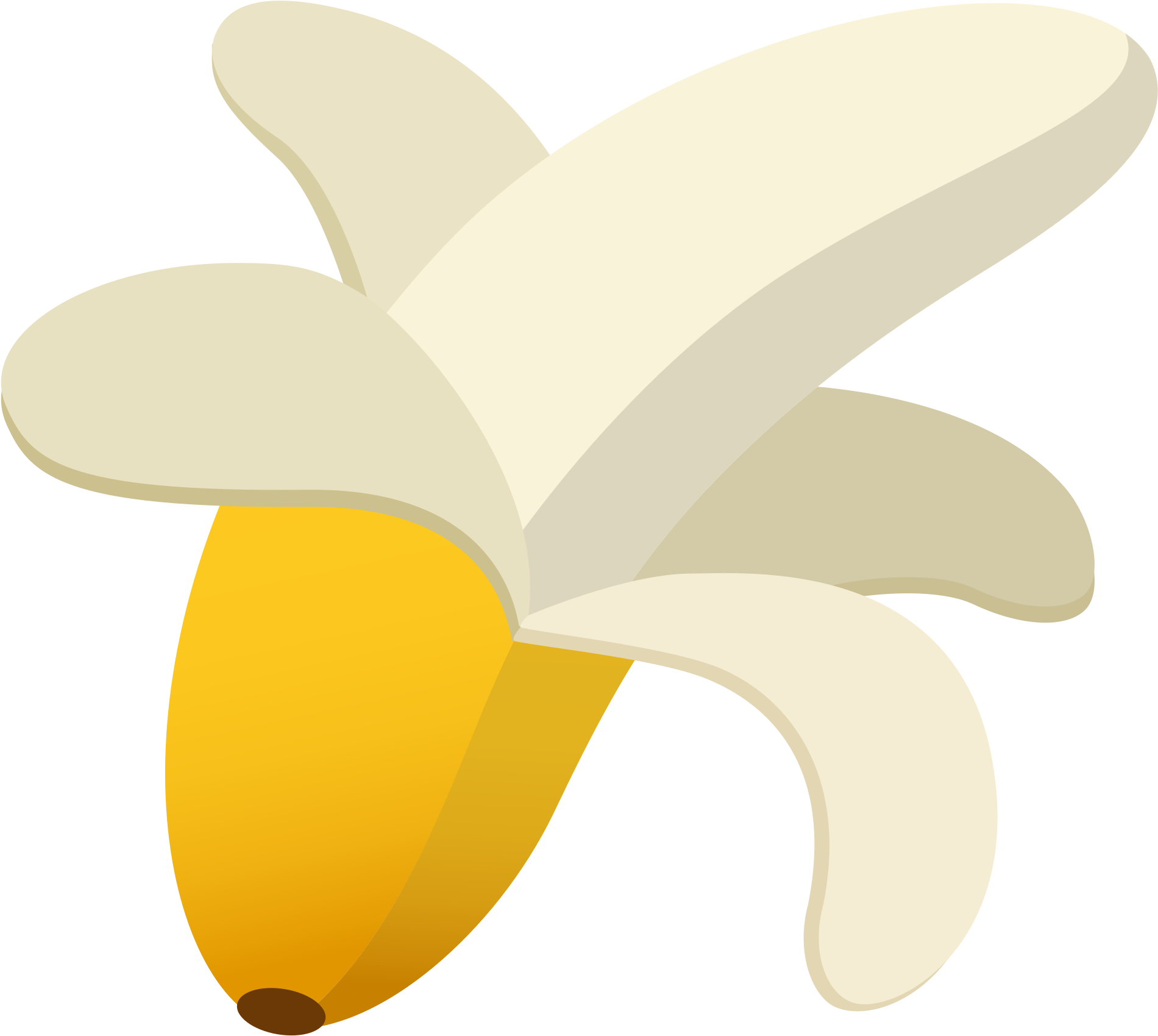 Open - Banana Emoji Google (2000x2000), Png Download