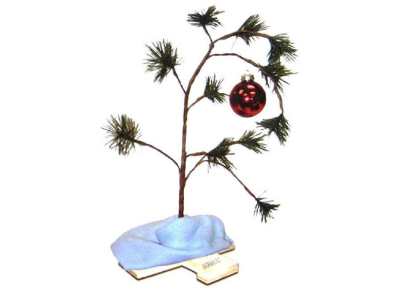 18" The Original Peanuts Charlie Brown Artificial Christmas - Peanuts Charlie Brown Christmas Tree 24" (800x600), Png Download