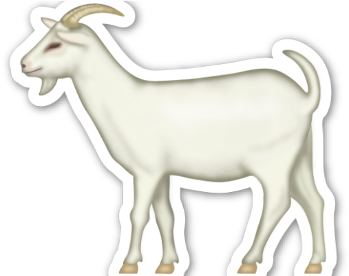 The Goat Emoji Literally Alludes To The Farmyard Animal - Cabra Emoji (520x400), Png Download