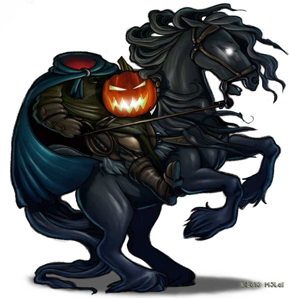 Headless Horseman Png Transparent Image - Headless Horseman Clip Art (1024x1024), Png Download