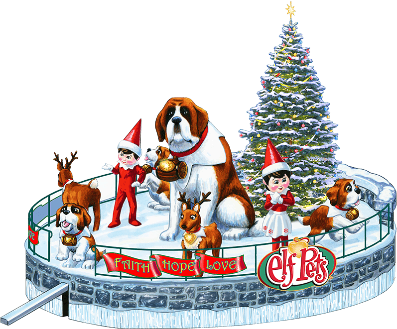 Image Santa's Saint Bernards Save Christmas - Elf On The Shelf: Elf Pets - A Reindeer Pet (800x800), Png Download