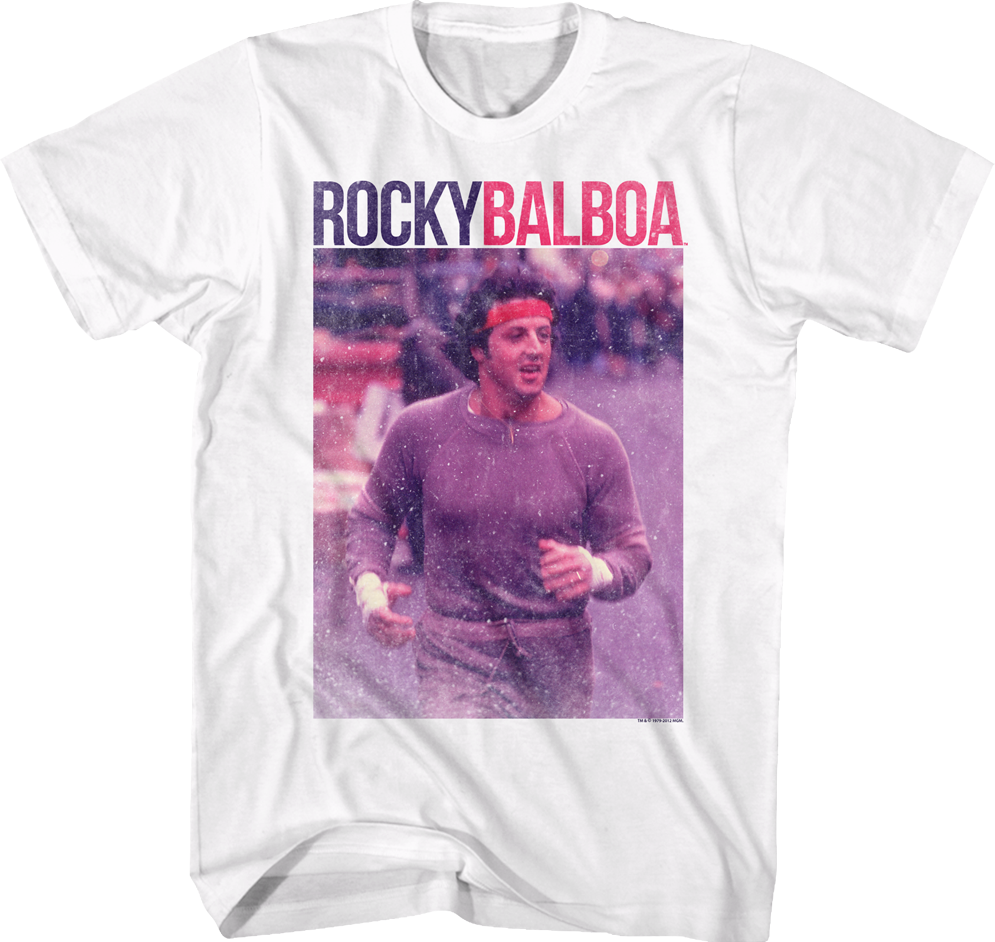 Jogging Rocky Balboa T Shirt Rocky Mens T Shirt - Rocky - Pic With Name T-shirt Size M (995x942), Png Download