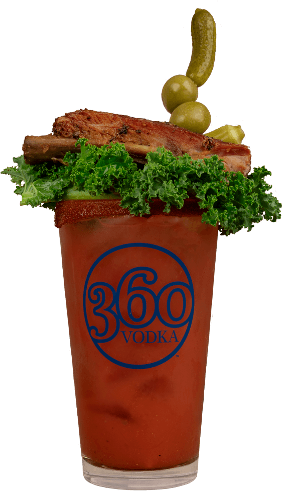 360 Bbq Bloody Mary - Flowerpot (572x987), Png Download