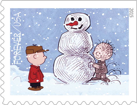 Image - Charlie Brown Christmas Stamps (480x480), Png Download