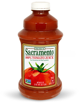 Sacramento Tomato Juice Bottle - Sacramento Tomato Juice - 46 Fl Oz Can (400x400), Png Download