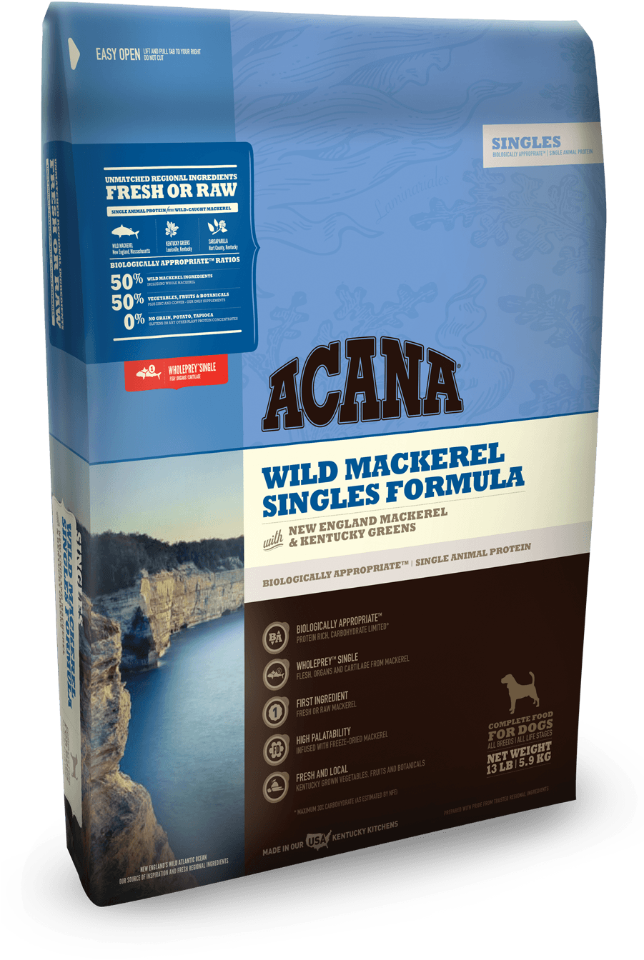 Singles Mackerel , - Acana Cat Food (900x1450), Png Download