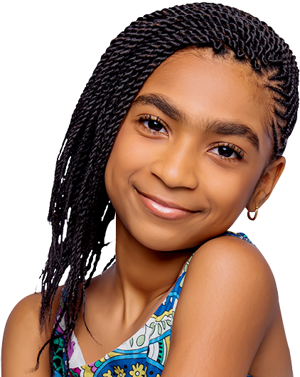 Braids - Child (620x600), Png Download