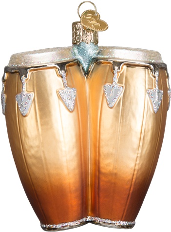 Conga Drums Christmas Ornament Personalized (516x516), Png Download