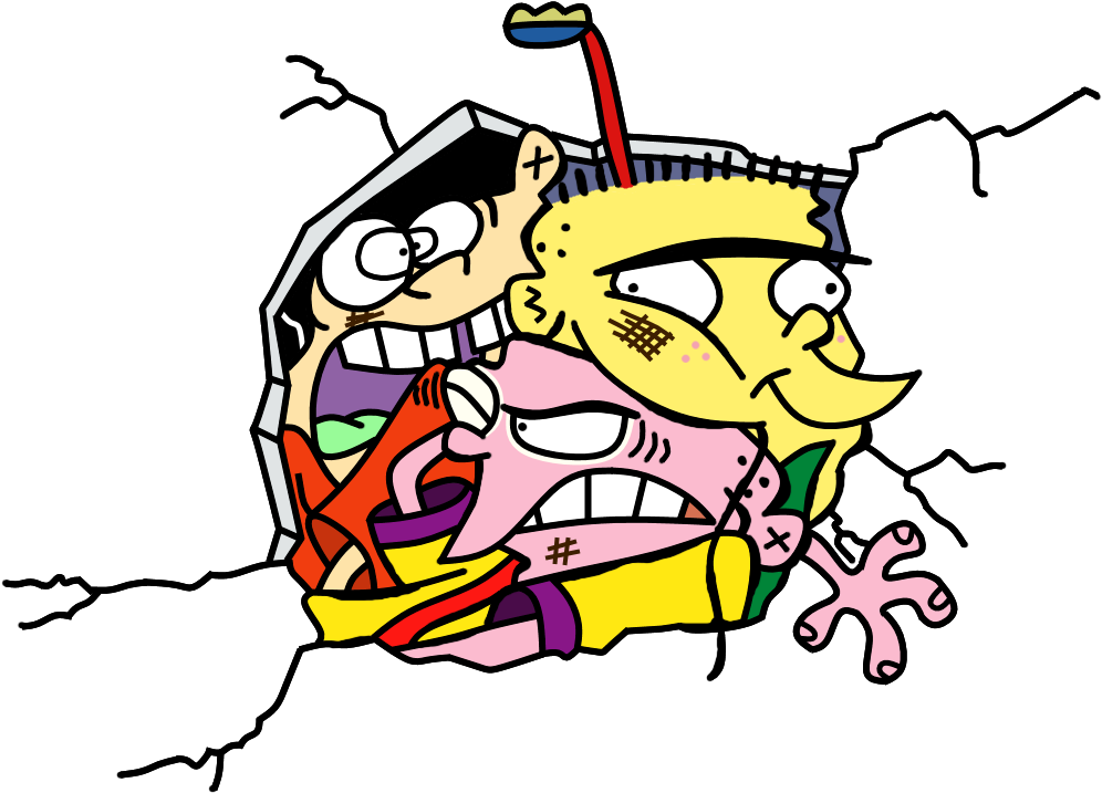 Jpg Royalty Free Stock Karate Drawing Cartoon Network - Ed Edd N Eddy Png (1000x731), Png Download