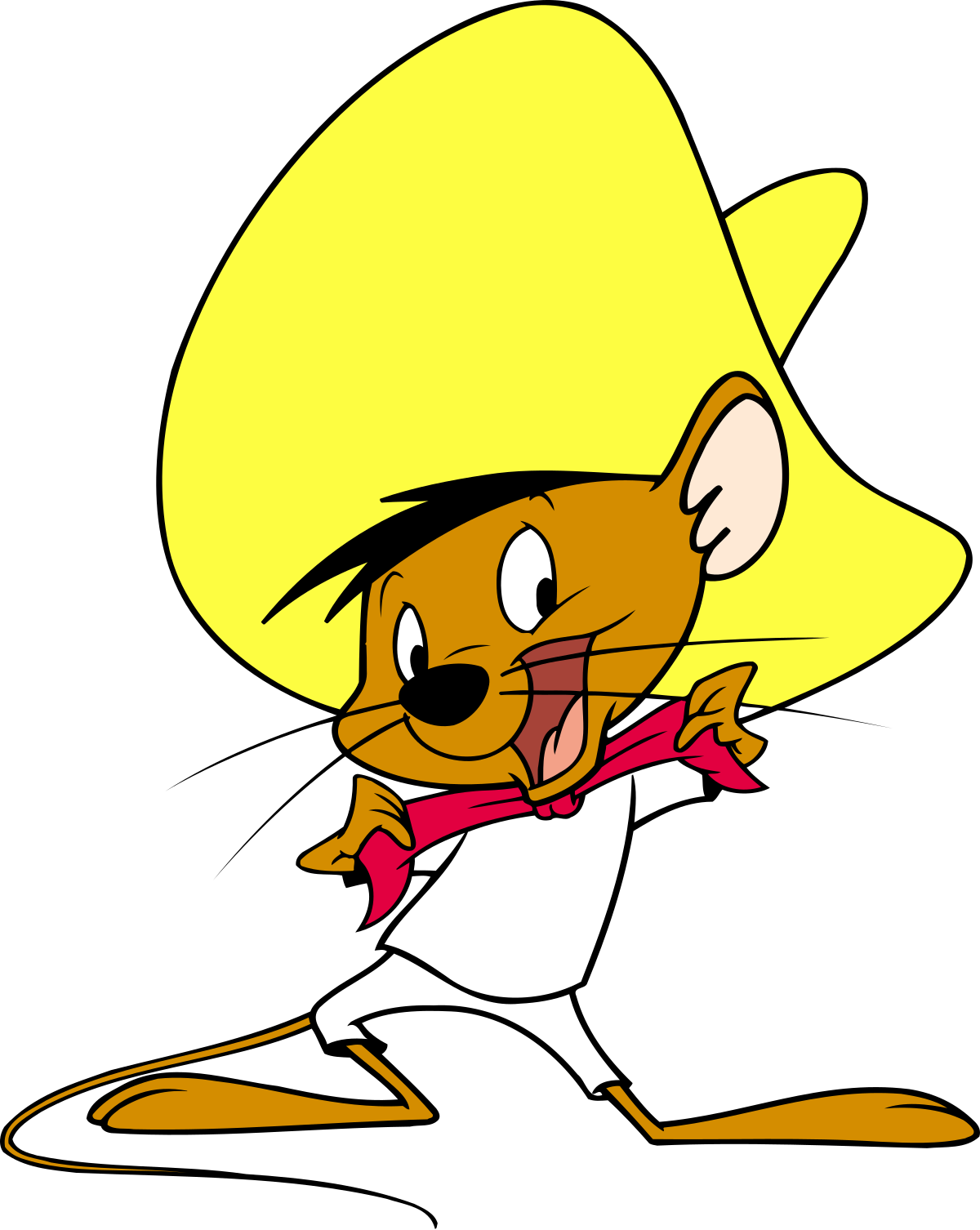 Clip Art Black And White Stock Karate Drawing Cartoon - Speedy Gonzales (1200x1506), Png Download