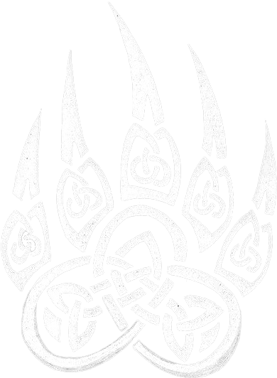 Bear Paw Drawing At Getdrawings - Drawing Bear Paw Tribal (418x551), Png Download