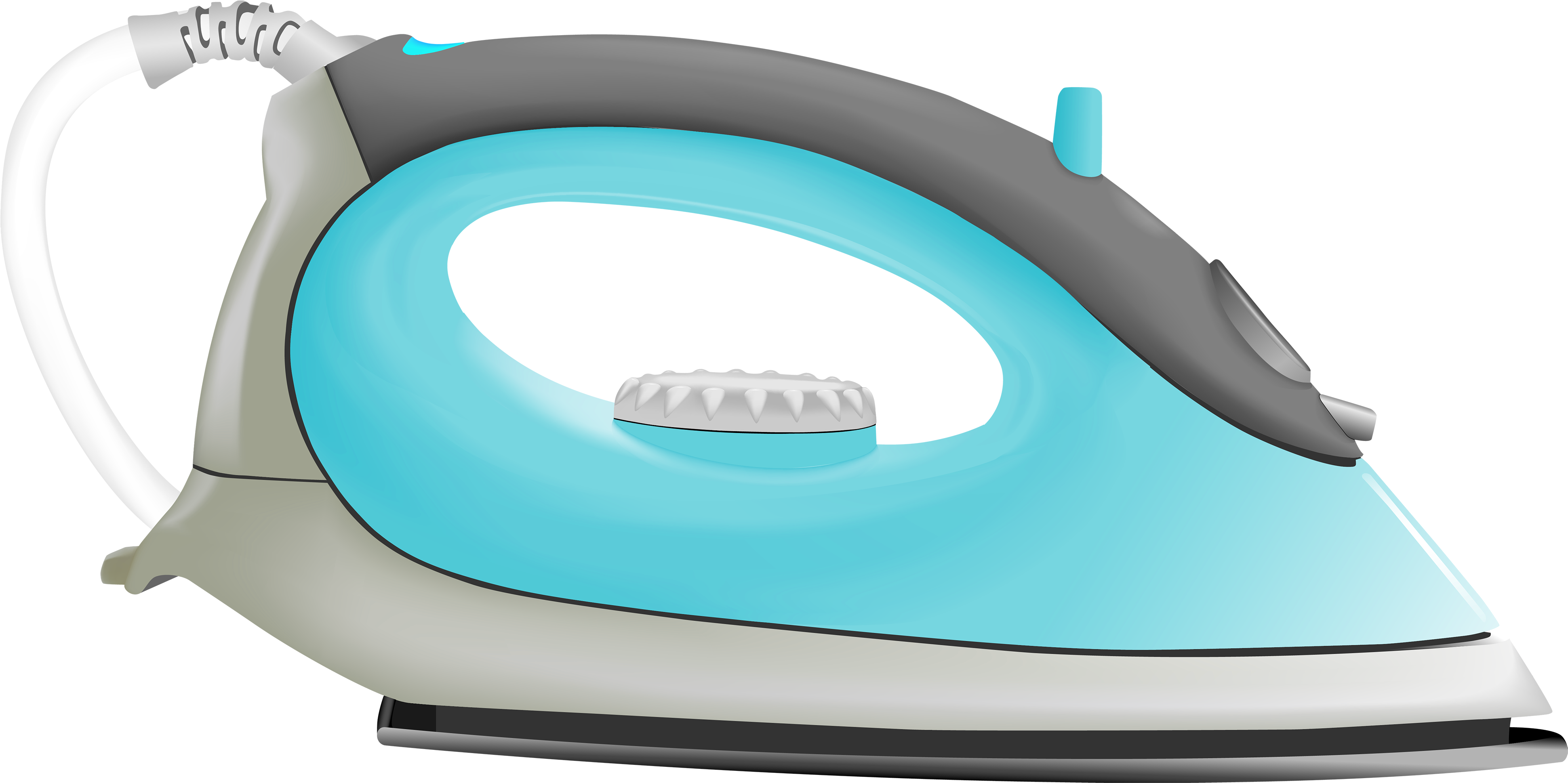 Blue Iron Png Clipart - Iron Png (4000x1998), Png Download