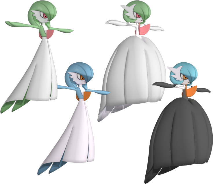 Download Zip Archive - Gardevoir Model (750x650), Png Download