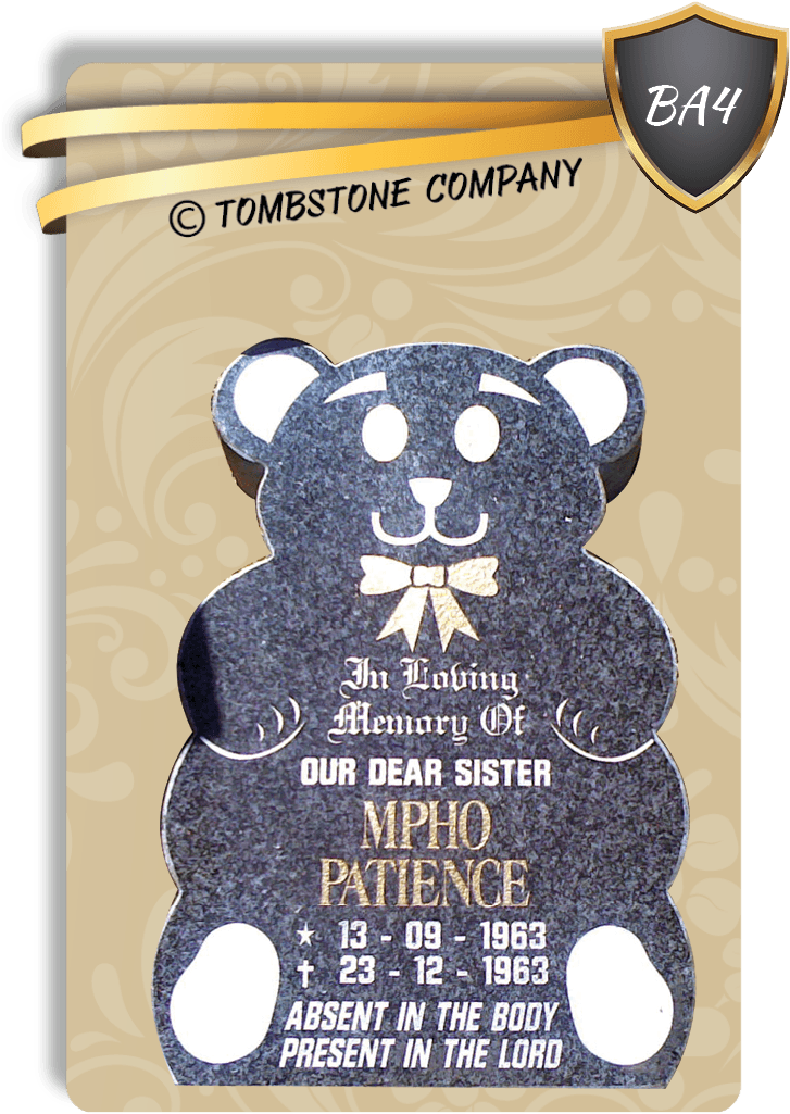 Option 1 Headstone Only - Tombstone Prices South Africa (791x1039), Png Download