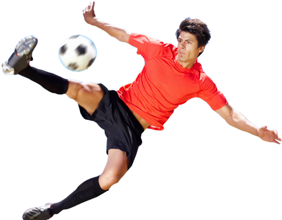 Soccer Player Png - Soccer Player Red Png (604x450), Png Download