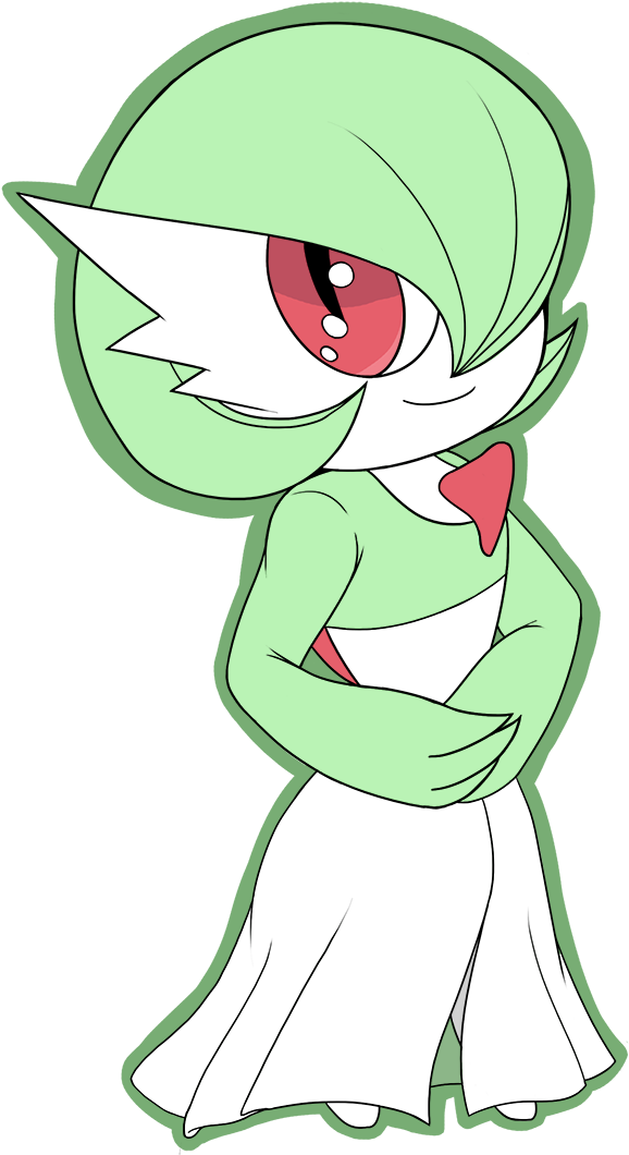 Chibi Gardevoir - Gardevoir (600x1085), Png Download