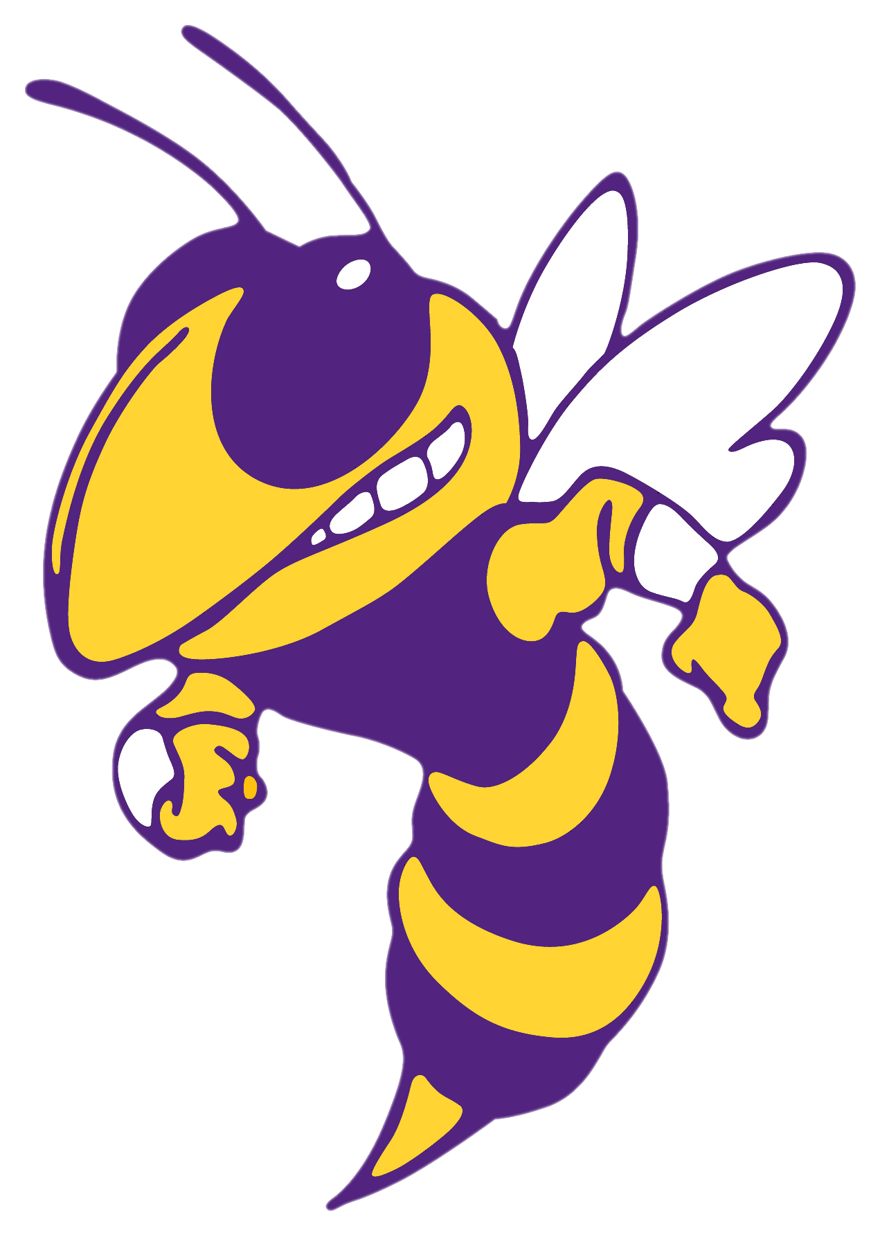 Greenville Yellow Jackets - Blue And Yellow Hornet (1300x1800), Png Download