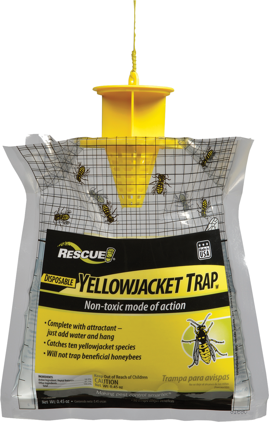 Rescue Yellow Jacket Disposable Trap,1 Unit - Sterling Rescue (1173x1800), Png Download