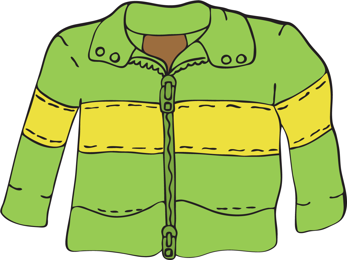 Winter Coat Clipart - Jacket Clipart (1305x993), Png Download