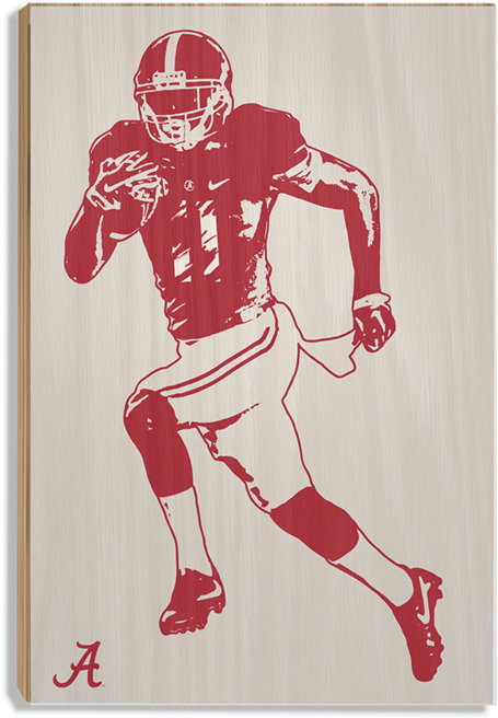 Alabama Crimson Tide Bama® Illustration Wood Art - University Of Alabama (800x800), Png Download