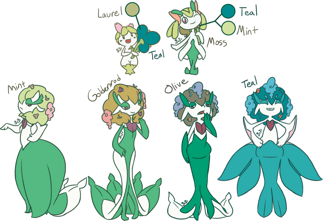 Mega Gardevoir - Florges Fusion (1112x759), Png Download